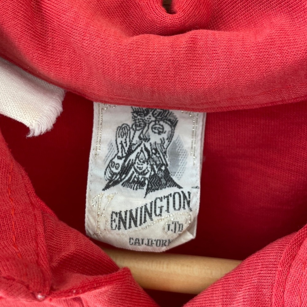 Vintage 80s Kennington Red Short‎ Sleeve Polo Shirt Western Style Retro - Picture 5 of 13